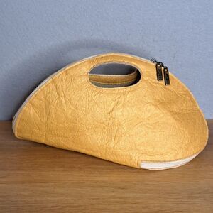 Marita Moreno PINATEX SHELL Gold Mineral Bag Vegan Handbag Purse Pineapple